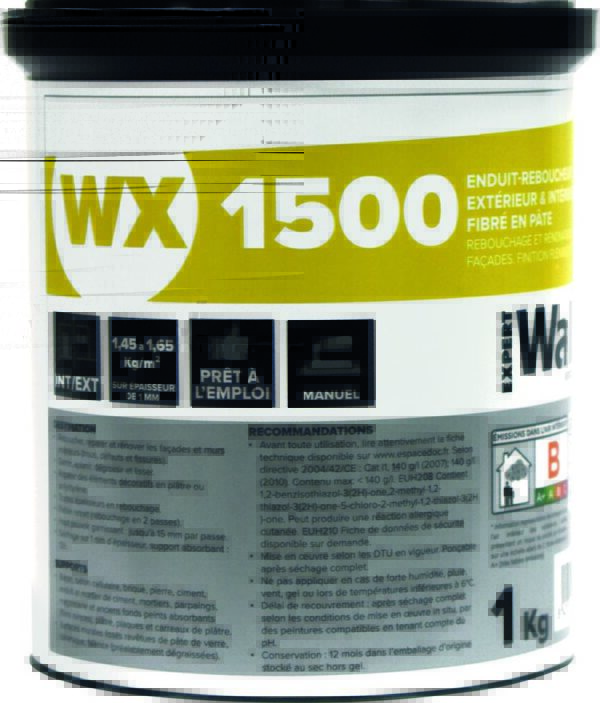 ENDUIT PATE REBOUCH EXT WX1500 1KG EXPERT WALL