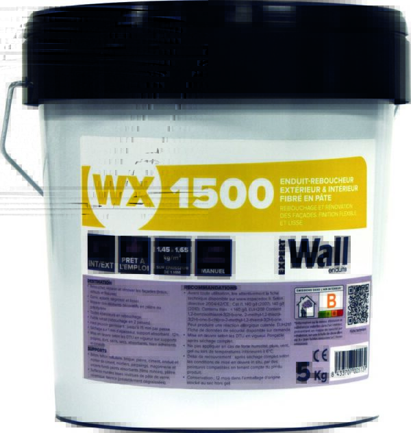 ENDUIT PATE REBOUCH EXTE WX1500 5KG EXPERT WALL