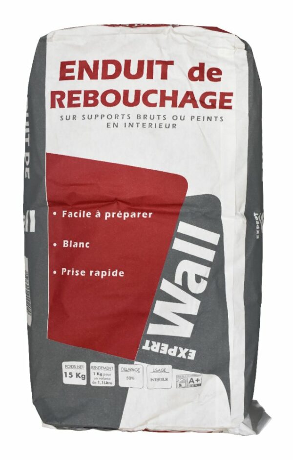 ENDUIT DE REBOUCHAGE 15KG EXPERT WALL