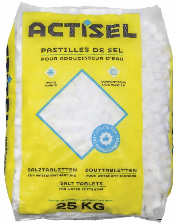 PASTILLES DE SEL ADOUCISSEUR SAC DE 25 KG