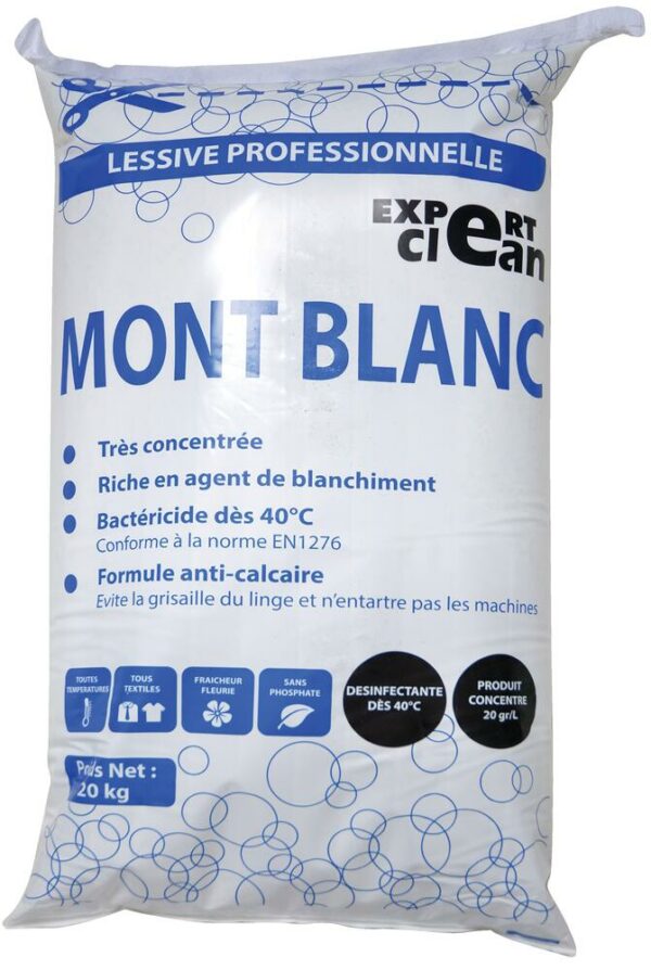 LESSIVE PROFESSIONNELLE MONT BLANC HP POUDRE 20K