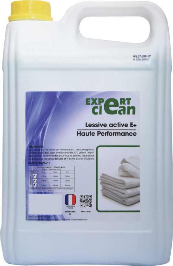 LESSIVE ACTIVE E PLUS HP 5L EXPERT CLEAN