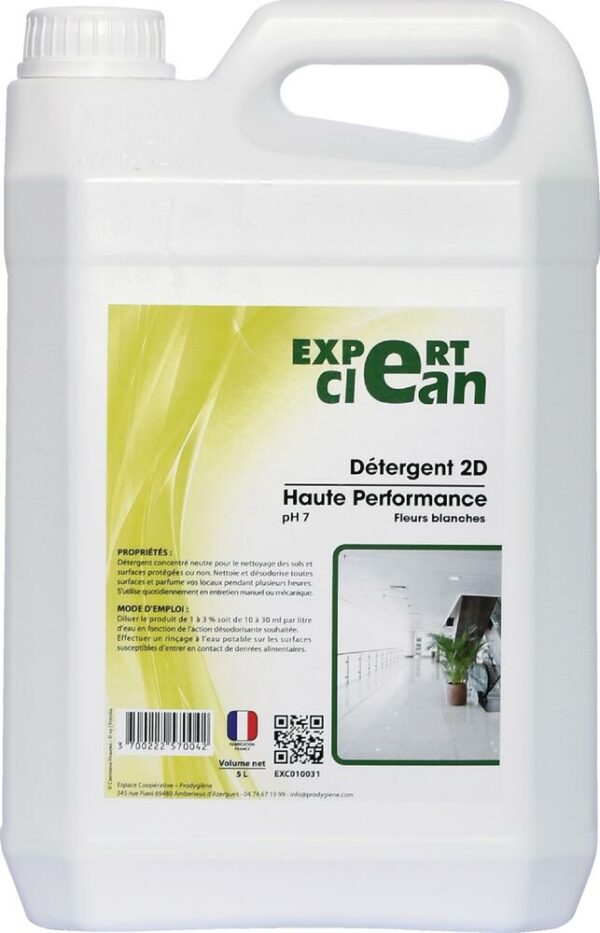 DETERGENT 2D 5L HP FLEURS BLANCHES