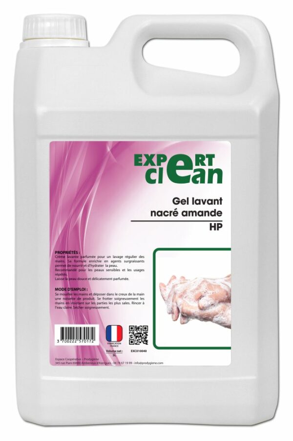 GEL LAVANT NACRE AMANDE HP 5L EXPERT CLEAN