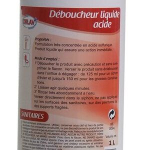 DEBOUCHEUR LIQUIDE ACIDE 1L