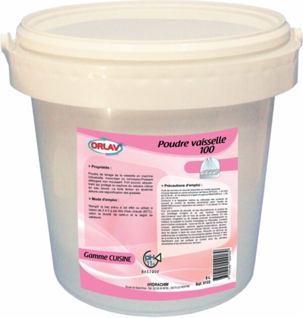POUDRE LAVE VAISELLE 100 SEAU DE 10 KG