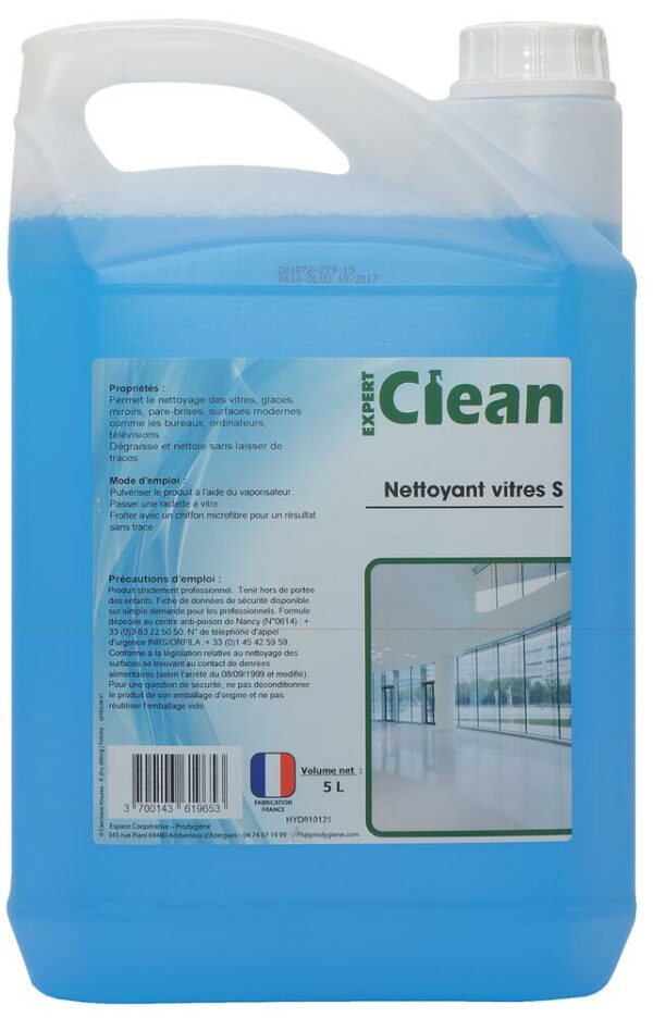 NETTOYANT VITRES S 5 L EXPERT CLEAN