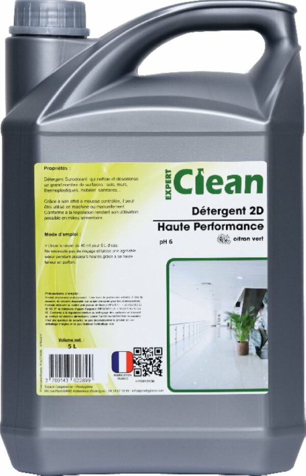 DETERGENT 2D HP 5L CITRON VERT EXPERT CLEAN