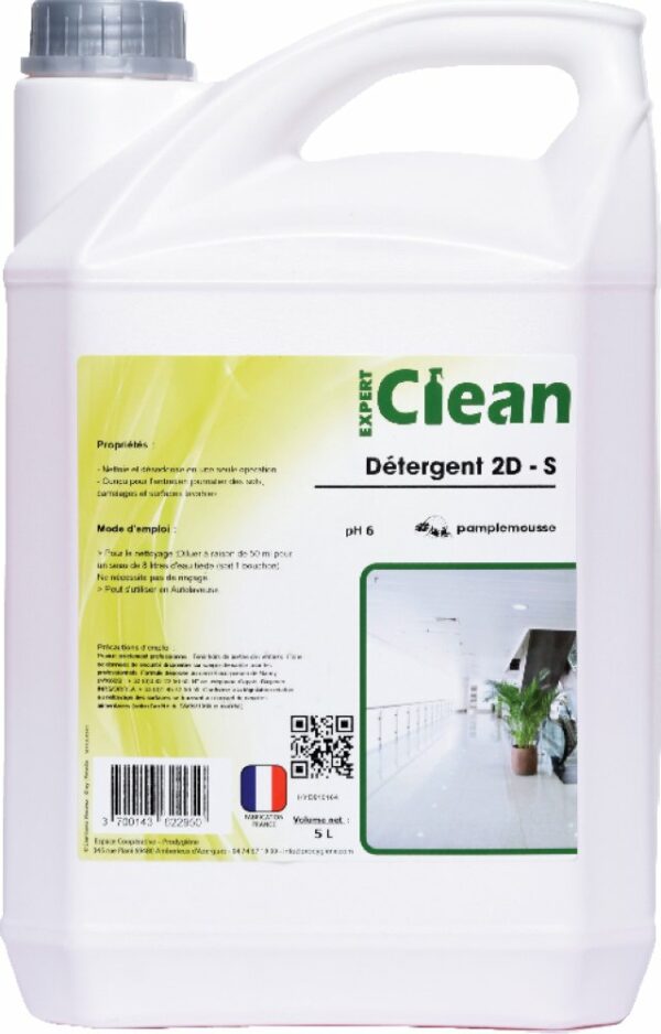 DETERGENT 2D S 5L CITRON EXPERT CLEAN