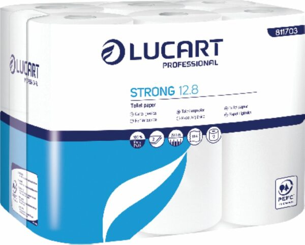 PAPIER HYGIENIQUE STRONG 12.8 12RLX 200F CT 96RLX