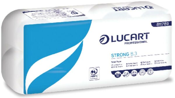 PAPIER HYGIENIQUE STRONG 8.3 12RLX 250F CT 72 RLX