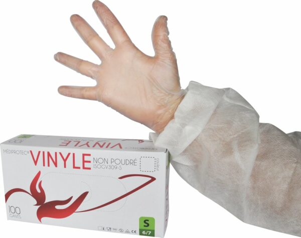 GANT VINYLE NON POUDRE TAILLE XL BOITE DE 100