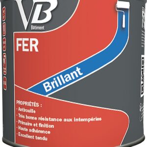 VB FER LAQUE ANTIROUILLE BRILLANT NOIR