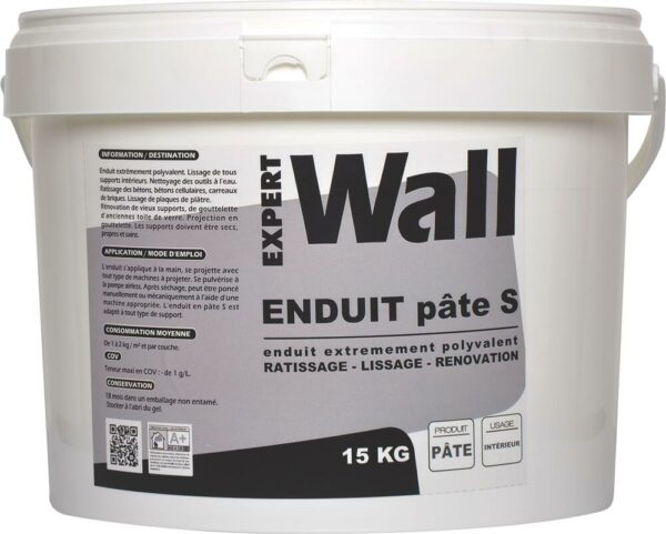 ENDUIT EN PATE S 15KG EXPERT WALL