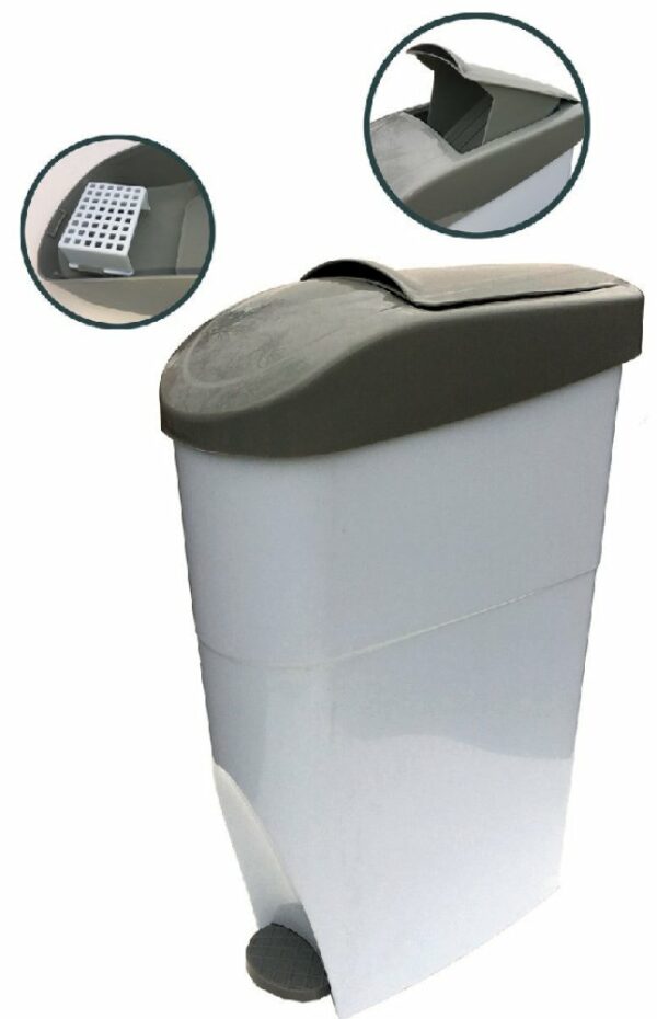 POUBELLE HYG FEMININE 22L BLANCHE