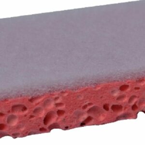 Tampon blanc sur éponge rose