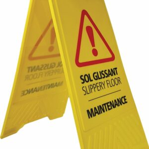 Panneau signalisation sol glissant