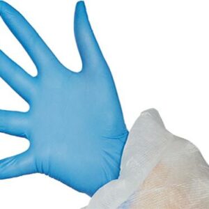 Gant nitrile bleu non poudré